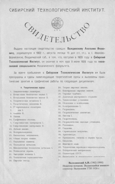 Файл:Свидетельство Валединского.jpg